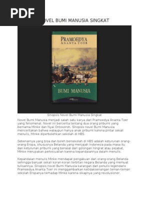 Sinopsis Novel Bumi Manusia Singkat