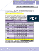 Taller Costos y Plan de Contingencias - Act. 2und