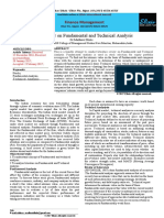 Review Paper On Fundamental and Technical Analysis: Finance Management