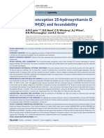 Pre-Conception 25-Hydroxyvitamin D (25 (OH) D) and Fecundability