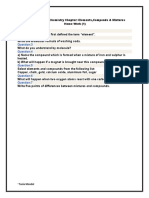 PDF End Test: Class: 7 Subject: Chemistry Chapter: Elements, Componds & Mixtures Home Work