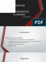 Disaster: Preparedness & Planning