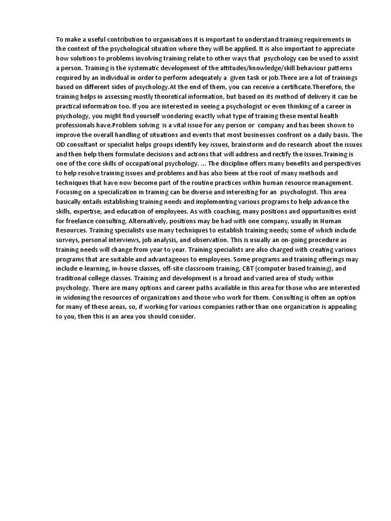 Importance Of Training PDF Consultant Educational Technology