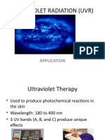 Ultraviolet Radiation (Uvr) : Application
