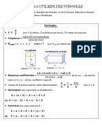 Formules: J'Apprends À Utiliser Des Formules