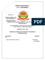 Brand Management Assignment TMG18021017