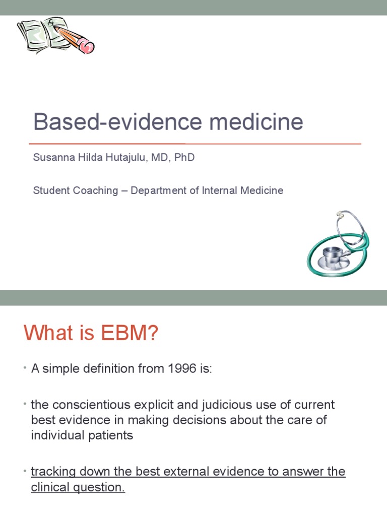 EBM-Internal Med Students-Final | PDF | Evidence Based Medicine ...