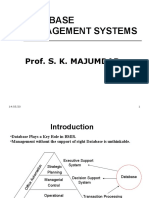 Database Management Systems: Prof. S. K. Majumdar