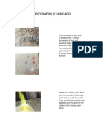 Identification of Boric Acid