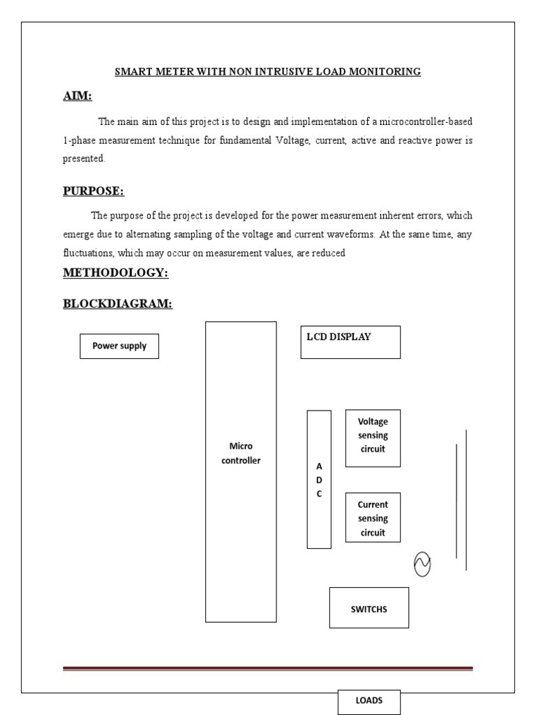 3.smart Meter With Non Intrusive Load Monitoring | PDF | Power Supply ...