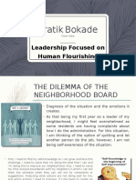 Leadership Focused On Human Flourishing (Individual Practice With Peer Evaluation) by Pratik Bokade
