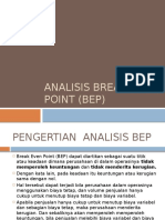 Analisis Break Even Point (BEP)