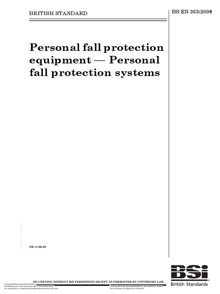 Personal fall protection equipment personal fall protection systems 
