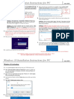 Windows10 Install Instructions