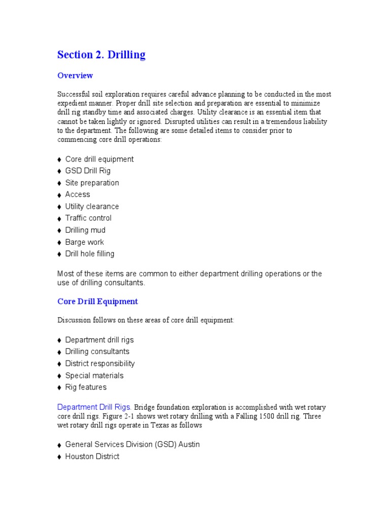 Core Drilling Operations Overview | PDF | Drilling Rig | Drill