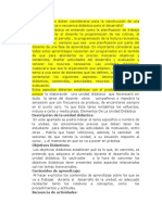 Qué aspectos deben considerarse para la construcción de una unidad didáctica o secuencia didáctica para el desarrollo