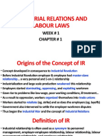 Industrial Relations and Labour Laws: Week # 1 Chapter # 1