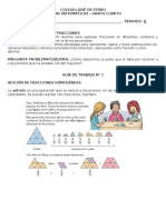 4° Guia 1 - Adición Sustracción de Fracciones Homogeneas