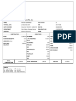 Payroll Report for Electrical Technician