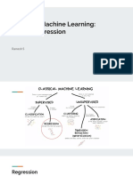 Classical Machine Learning: Linear Regression: Ramesh S