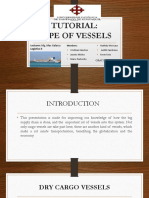 Tutorial: Type of Vessels: Lecturer: Mg. Max Galarza Logistics II