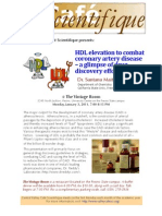 HDL Elevation To Combat Coronary Artery Disease - A Glimpse of Drug Discovery Efforts in India