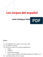 Los Corpus Del Español: Javier Rodríguez Molina