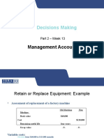Decisions Making: Management Accounting
