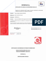 Cerificado Tuberia Interflex PDF