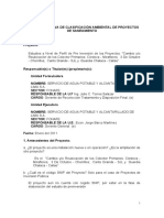 Ficha Informativa de Clasificacion Ambiental