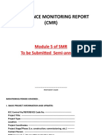 Compliance Monitoring Report (CMR)