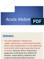 Acute abdomen