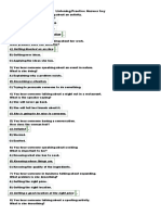 Listening Practice Answer Key