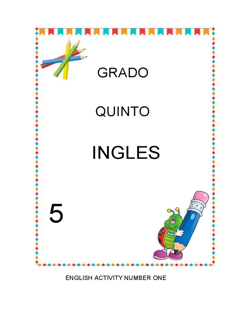 Ingles Grado 5 Guia 1 | PDF