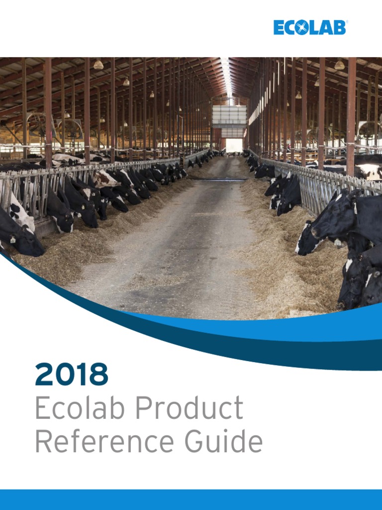 Ecolab Product Reference Guide Dairy Farms PDF Disinfectant