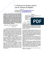 Consulta - 3 Divisores de Tension para Tension de Impulso