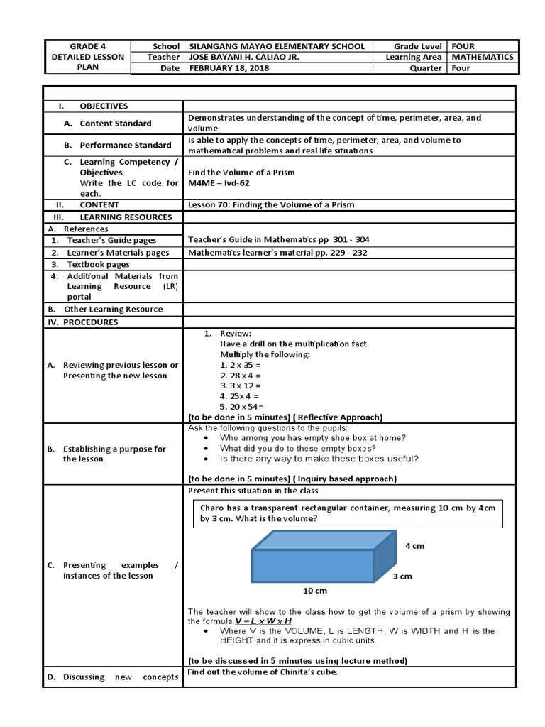 To Be Discussed in 5 Minutes Using Lecture Method PDF Volume Length