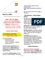 Moraga Rotary Newsletter May 12 2020