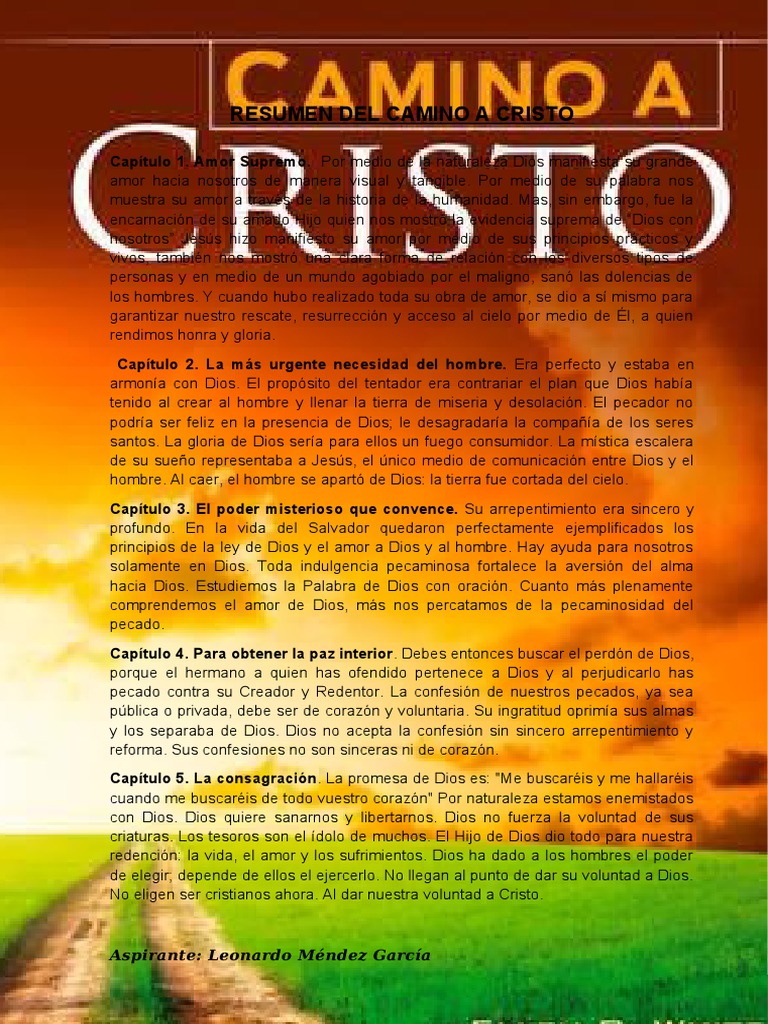 12.leer El Camino A Cristo | PDF | Pecado | Cristo (título)