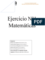 Informe de Matematicas