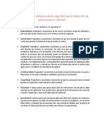 Cuáles Son Las Consideraciones de Seguridad para El Desarrollo de Aplicaciones en Internet