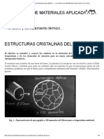 Estructuras Cristalinas Del Hierro - La Ciencia de Materiales Aplicada A La Forja