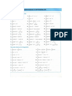 TABLA DE DERIVADAS E INTEGRALES