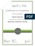 Eventtrix Bartender & Barista E-Learning Course