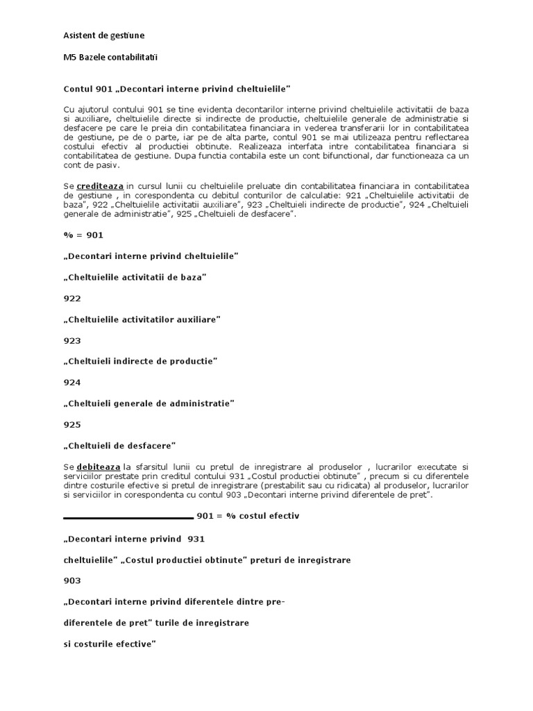 Contul 901 | PDF