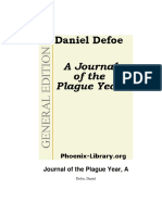 A Journal of the Plague Year: Defoe's eyewitness account of the 1665 London plague