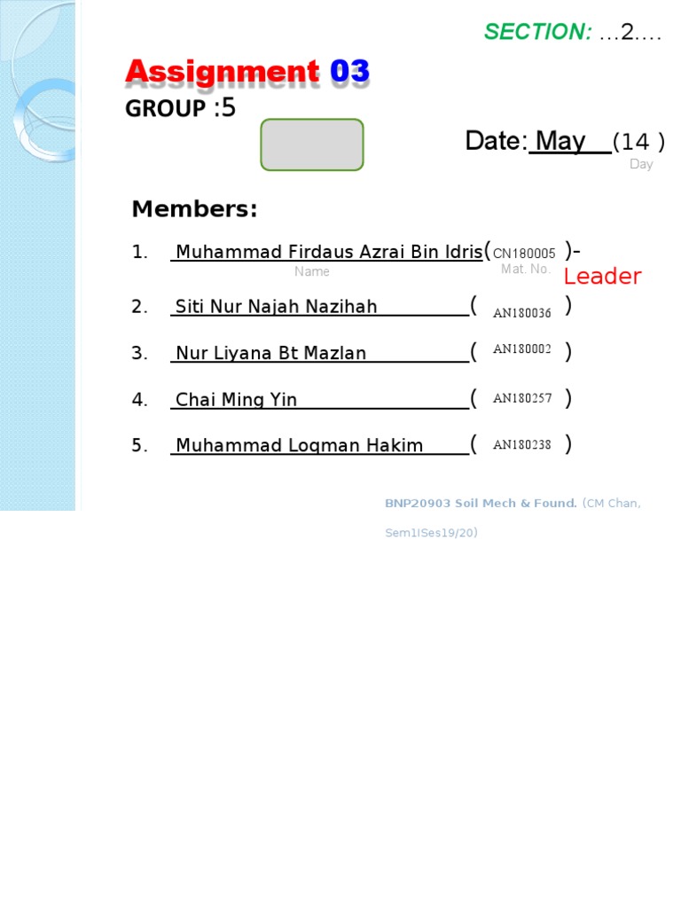 Assignment: Group:5 | PDF