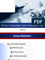 Enron Corporation and Andersen, LLP: Group K