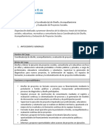 Perfil Coordinador Diseño y Evaluacion de Proyectos