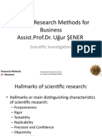 SBU532 Research Methods For Business Assist - Prof.Dr. Uğur ŞENER